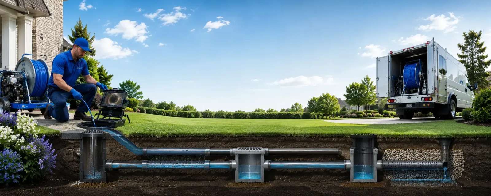Outdoor drain cleaning information for Harper, WV